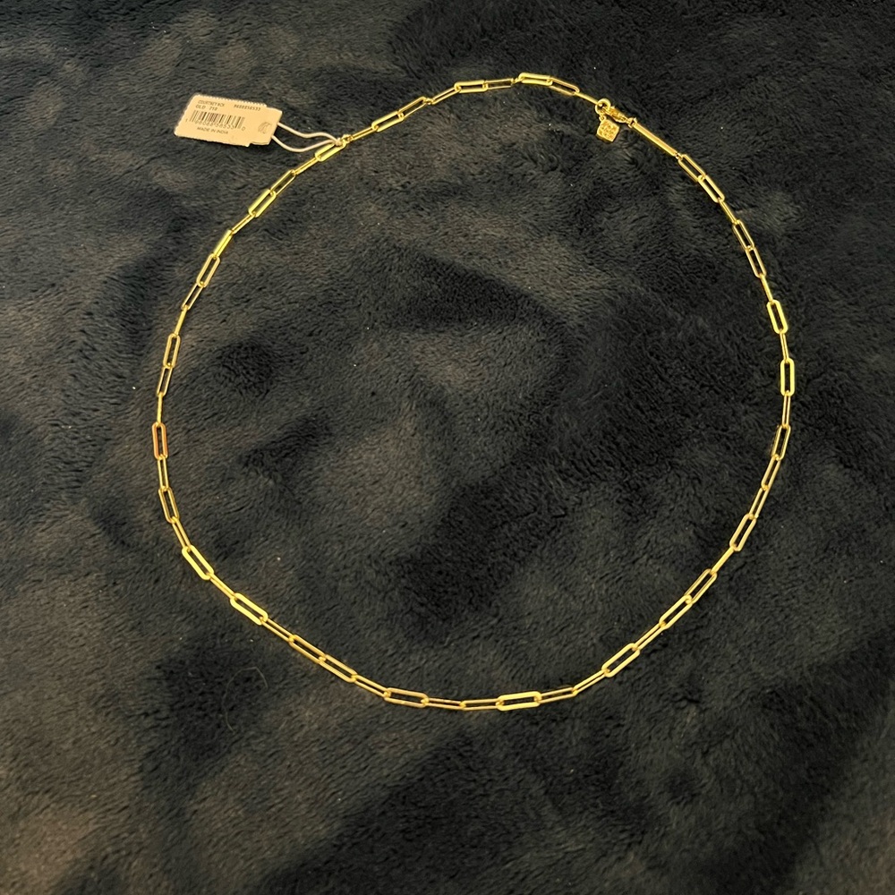 Kendra Scott Courtney Paperclip Necklace in Gold - NWT